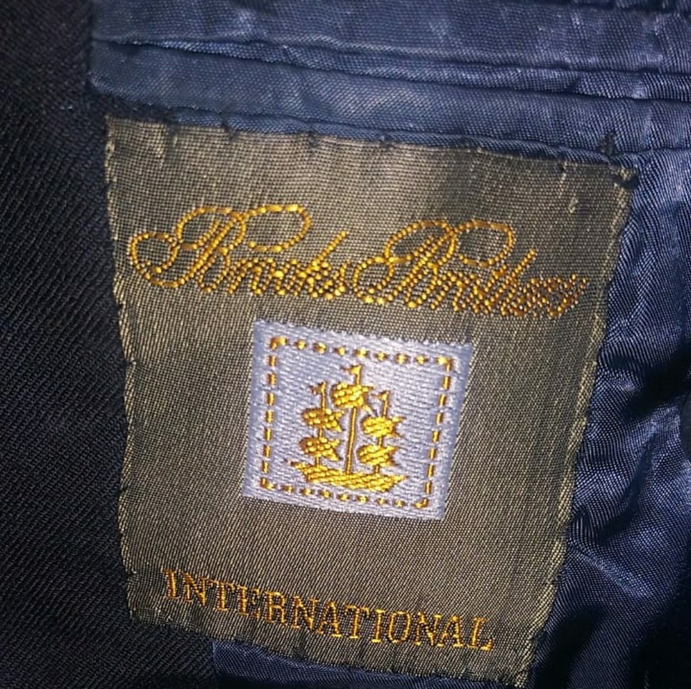 Vintage Brooks Brothers Double Breast Suit Jacket - Picture 3 of 4